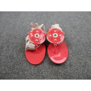 Jack Rogers Pink Miss Georgica‎ Jelly Sandals Size 9 Casual Beach